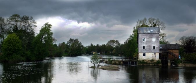 Peu avant l‘orage - Moulin de Montreuil - Commune de Neuville sur Sarthe ((c) R.Mourgues)